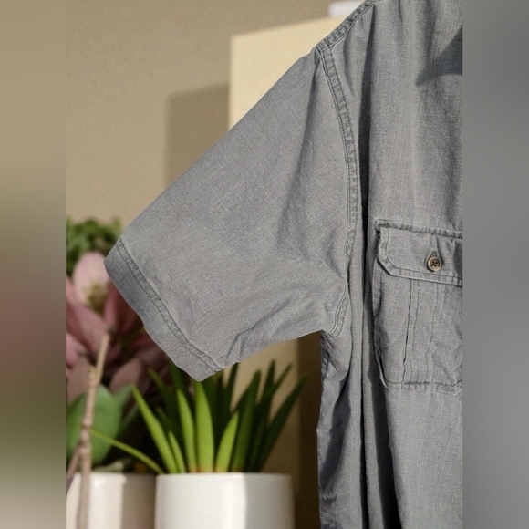 Croft & Barrow Men's Dark Gray Casual Shirt Size X-Large (EUC) - Picture 6 of 12